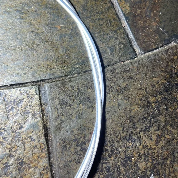 Sterling Silver Omega Necklace - Picture 2 of 4